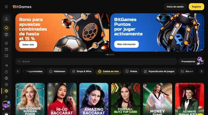 Bono de bienvenida y giros gratis de BitGames Casino
