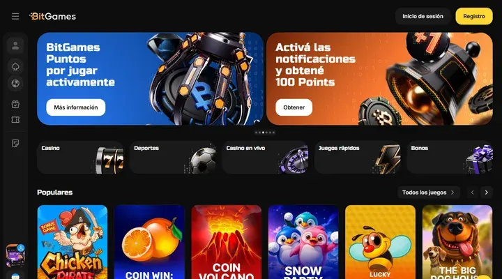 Caja y métodos de pago de BitGames Casino