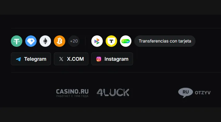 Caja y métodos de pago de Jetton Casino
