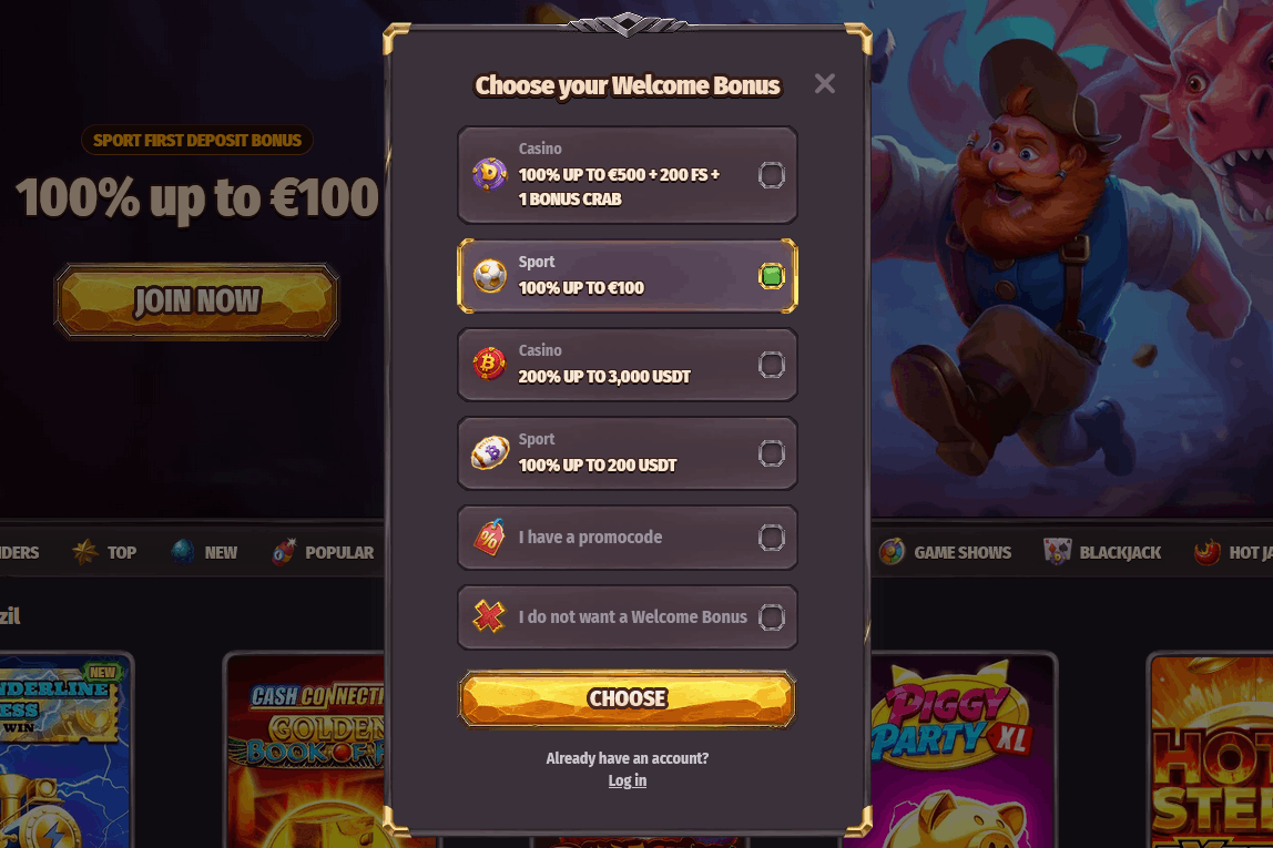 Paso 2 — Registra tu cuenta de casino